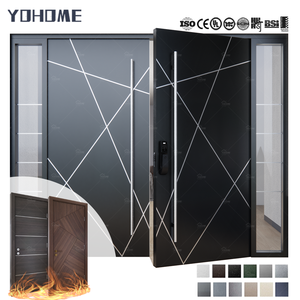 UK Standard ultima progettazione resistenziale Villa casa più grande attivo foglia <span class=keywords><strong>doppia</strong></span> foglia porta d'ingresso in alluminio <span class=keywords><strong>doppia</strong></span> porta d'ingresso - Product Image 1