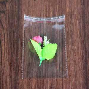 Sacs d'emballage en plastique BOPP transparents de petite taille avec fermeture autocollante et trou euro pour vêtements, chaussures, chaussettes, cadeaux - Product Image 2