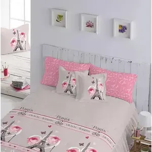 Ensemble de literie de style princesse avec volants floraux, compétition Juliette Paris Quilt King Size 3 pièces - Product Image 4