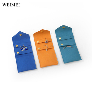 WEIMEI - Bolsa de Viaje Personalizada con Logotipo para Guardar Joyas, Mini Bolsa de Microfibra Portátil para Guardar Aretes y Collares - Product Image 3