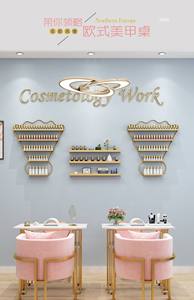 Decoración Nórdica para Salón <span class=keywords><strong>de</strong></span> <span class=keywords><strong>Uñas</strong></span>, Juego <span class=keywords><strong>de</strong></span> Mesa <span class=keywords><strong>y</strong></span> Silla <span class=keywords><strong>de</strong></span> Mármol para Manicura, Mesa <span class=keywords><strong>de</strong></span> Manicura Individual <span class=keywords><strong>y</strong></span> Doble, Simple <span class=keywords><strong>y</strong></span> Moderna - Product Image 2