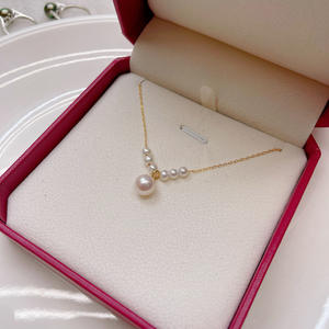 Pendentif en argent S925 simple de Zhuji avec perle d'eau douce, grand modèle 8-8,5 mm ou petit modèle 4-4,5 mm, simple ou multiple, pour colliers - Product Image 1