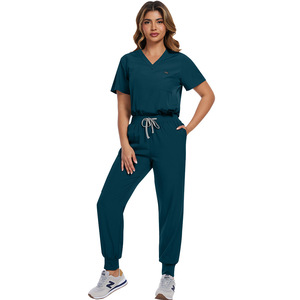 42122 Uniformes médicaux tissés OEM |   Ensemble de blouses médicales unisexes personnalisables à manches courtes, séchage rapide, plusieurs poches, coupe ergonomique pour - Product Image 1