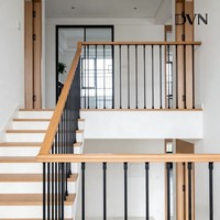 Fabricant de balustres en fer DVN en Australie, Villa Deco, art minimaliste populaire, balustres d'escalier en métal creux noir antirouille