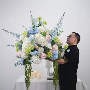 ลูกบอลดอกกุหลาบผ้าไหมเทียม DKB - งานแฮนด์เมดสีสันสดใสเหมือนจริง ตกแต่งโต๊ะสำหรับงานแต่งงาน วันวาเลนไทน์ วันอีสเตอร์ - Product Image 3