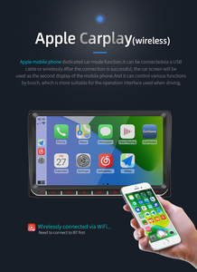 Bqcc 9 "IPS android13 không dây Carplay 1 + 32GB xe phương tiện truyền thông Máy nghe nhạc ASP GPS Wifi có máy ảnh cho VW/Passat/Polo/go - Product Image 2