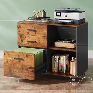 Hiện đại công nghiệp-phong cách ba-ngăn kéo side-mở Tủ hồ sơ <span class=keywords><strong>USB</strong></span> sạc cổng máy in đứng cho nhà văn phòng khách sạn sống - Product Image 4