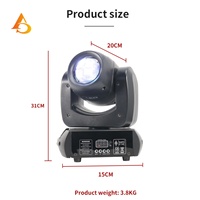 Projecteur LED à tête mobile 100W pour scène, idéal pour fêtes, DJ, mariages, églises et bars