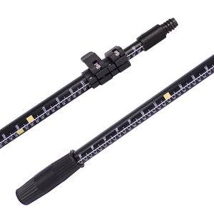 UPSILON Strumenti Sportivi Asta di Misurazione Regolabile in Alluminio Palo Telescopico per Misurare l'Altezza Modello A1810 Nero - Product Image 1
