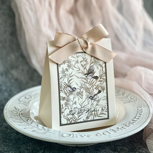 Nouvelle mode oiseau <span class=keywords><strong>Vintage</strong></span> français Sen série vert Champagne vin rouge Texture mariage cadeau boîte à <span class=keywords><strong>sucre</strong></span> - Product Image 3