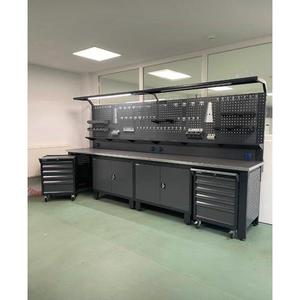 Banc de travail de 3,7 mètres IE.36.15.72 Armoire à outils en métal industriel robuste personnalisable et durable avec tiroirs e - Product Image 2