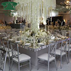 Vente en gros de chaises de mariage de luxe modernes en acier inoxydable bon marché - Product Image 5