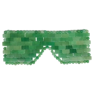 In Stock Green Aventurine Jade Eye Mask Cooling Eye Care for Relaxation & SPA - Product Image 1