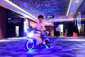 Gran oferta, motocicleta de juguete Unisex eléctrica para niños, coche eléctrico con batería de plástico Unisex con <span class=keywords><strong>3</strong></span> ruedas, venta al por mayor - Product Image 5