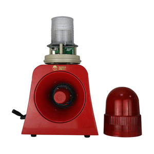 Taşınabilir kablosuz Strobe uyarı Siren uzaktan kumanda pili Powered yağmur geçirmez Metal ses işık Alarm ikaz kornası açık - Product Image 6