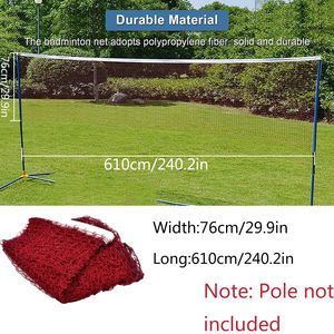 <span class=keywords><strong>Red</strong></span> de Bádminton Impermeable de 6.1x0.76m 2026 |   PP y Nailon y Lona |   Antienganches |   Venta al por Mayor Directa de Fábrica - Product Image 3