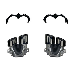 Embout d'échappement Amp-Z en acier inoxydable argent noir universel pour Mercedes-Benz Classe GLA H247 GLA200 220 250 GLA35 - Product Image 3