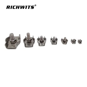 คลิปหนีบลวดสลิง RICHWITS สแตนเลส 304 ขนาด 10 มม. สำหรับเชื่อมต่อสายสลิง - Product Image 4