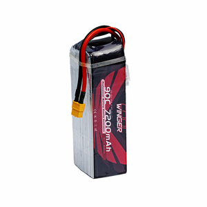 Batterie LiPo pour drone de course FPV, pack de batteries lithium-ion LCO LIVH 7200mAh 90C 6S 22.8V - Product Image 5