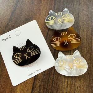 Ensemble de pinces à <span class=keywords><strong>cheveux</strong></span> en acétate personnalisées Yuxi - Pinces à <span class=keywords><strong>cheveux</strong></span> mignonnes en forme d'animal pour femmes et filles - Product Image 4