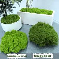 Faux gazon artificiel en micro-paysage, en soie artificielle, en peluche, en mousse, en pierre artificielle, en roche artificielle, en paysage, en pelouse, en jardinage, en bonsaï, en surface
