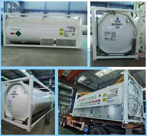 Tangki penyimpanan cryogenic Iso LPG 40ft kontainer tangki penyimpanan Iso untuk LPG transport