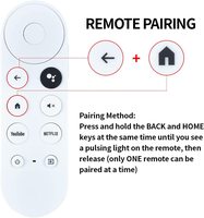 Nouvelle télécommande vocale de remplacement compatible avec Google Chromecast 4k TV G9N9N GA01409-US GA01919-US