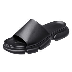 2025 Trendy Premium Genuine Leather Men's Sandals Summer Breathable Anti-<b>Slip</b> Casual Comfort Outdoor Beach Fashion PU Arch - Product Image 1