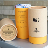 Boîte Tube d'Emballage Personnalisée en Carton Blanc avec Fenêtre pour Foulard en Soie, Chaussettes et T-Shirt
