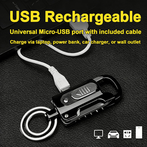 Multifunctional Electric Cigarette <b>Lighter</b> Keychain <b>Lighter</b> With Led Knife and Bottle Opener - Product Image 6