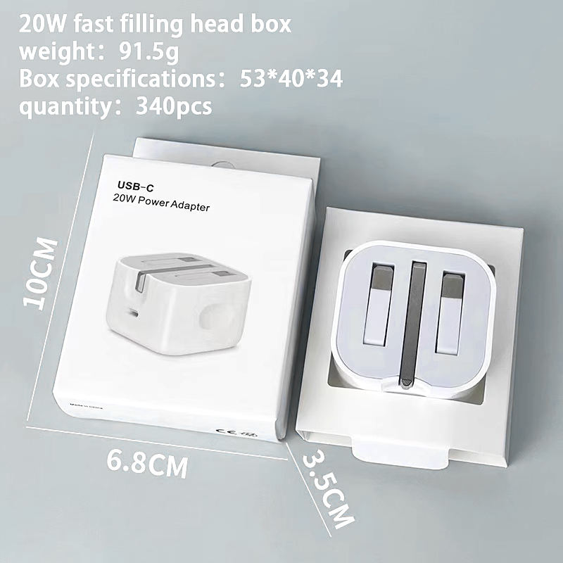 Chargeur blanc 20W + Boite