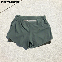 Pantalones Cortos Deportivos de Algodón para Hombre, Sólidos, Casuales, Compresivos, Transpirables, Ecológicos, de Nailon y Elastano, Anti-UV, Impermeables, de Secado Rápido, 220g, Elásticos