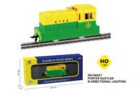 Locomotive diesel à vapeur Hanfly à l'échelle HO avec éclairage, modèle de train ferroviaire 1/87, jouet pour les amateurs
