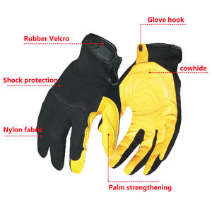 Guantes de trabajo de cuero Guantes de seguridad industrial de diseño de cuero Se adaptan perfectamente para todas las estaciones - Product Image 3
