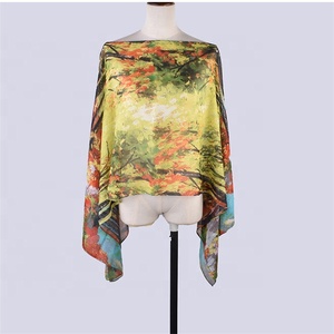 Hot 2024 ล่าสุดที่มีชื่อเสียงVan Goghภาพวาดสีน้ํามันพิมพ์ชีฟองฤดูร้อนBeach Pareoผ้าซิ่นคลุมชุดผู้หญิง - Product Image 4