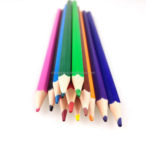 12/18/24pcs <b>Colored</b> Set Round/hexagon/triangle Available Color <b>Pencil</b> - Product Image 2
