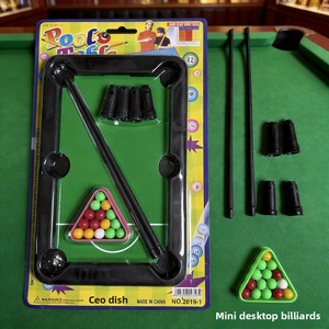 Table de billard miniature portable pour enfants, ensemble de jouets de billard, jeu interactif parent-enfant, jouet de billard - Product Image 3