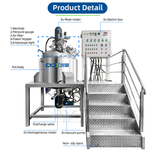Capacidad de control de temperatura CYJX, equipo de escala piloto de laboratorio, diseño de soldadura sanitaria, homogeneizador de fácil limpieza - Product Image 6