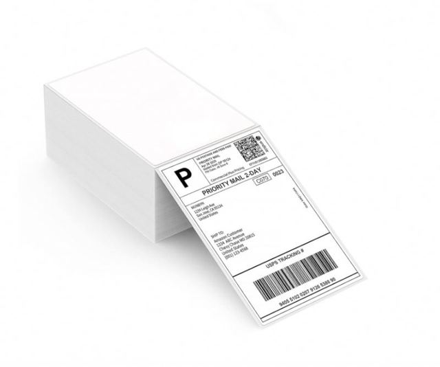 4" X 6" White Direct Thermal Address Shipping Label Thermal Printer Waybill Adhesive Paper 500 Labels Roll for Zebra/brother