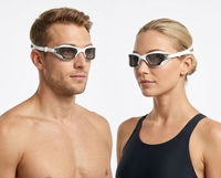 Nouvelles lunettes de natation en silicone PC anti-buée, anti-UV, avec logo personnalisé, sans fuites, pour adultes