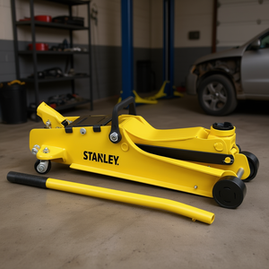 Cric hydraulique Stanley 2 tonnes avec poignée pour réparation de véhicules - Product Image 3