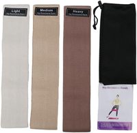 Bandes de Résistance en Tissu Personnalisables avec Logo d'Usine – Lot d'Élastiques d'Entraînement Épais pour Fitness, Exercices de Hanche et Fessiers