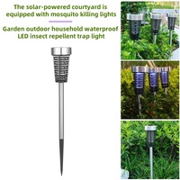 Ip65 Waterdichte Outdoor Solar Led Tuinverlichting Met Abs Roestvrijstalen Muggenzapper Veiligheid Voor Tuinpad