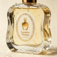 Autocollants personnalisés pour bouteilles de cosmétiques et de parfums, impression dorée à chaud, vinyle adhésif transparent, autocollant de logo imperméable