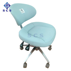 Fauteuil <span class=keywords><strong>dentaire</strong></span> en cuir microfibre au meilleur prix avec source d'alimentation manuelle de couleur personnalisable tabouret de médecin de clinique dossier confortable - Product Image 2