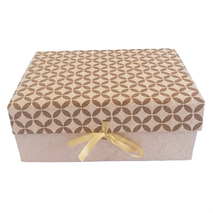 Caja de Regalo de Cartón Hecha a Mano con Serigrafía y Cierre de Cinta, Estilo Nuevo, Venta al Por Mayor - Product Image 1