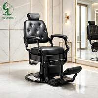 Jincheng barbier rétro hommes huile chaise salon de coiffure spécial levage rasage visage coiffure chaise prix de gros.