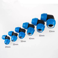 Fourniture Professionnelle de Raccords de Tuyauterie en Polyéthylène HDPE ISO4427 pour l'Eau, Connecteur PP à Compression à Insertion Rapide