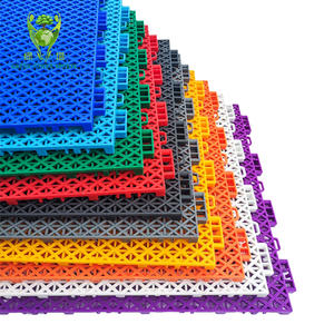 Carreaux de sol sportifs à emboîtement suspendus en <span class=keywords><strong>surface</strong></span> antidérapante à structure double couche personnalisée en gros professionnel - Product Image 5