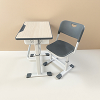 Meubles de classe, ensembles de bureaux et de chaises pour les écoles primaires, style moderne, pliables, en bois, durables